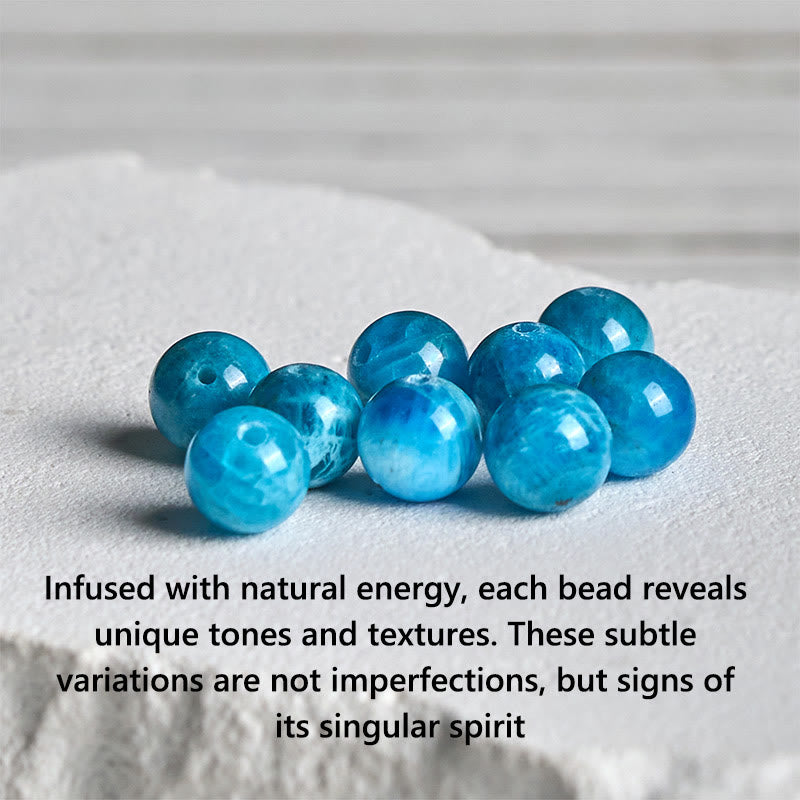 Braccialetto della creatività in apatite naturale di loto in argento sterling 925 Buddha Stones - image 5