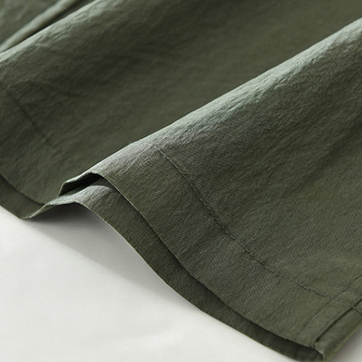 Camicia da uomo con tasche, maniche lunghe e bottoni, design semplice, motivo Buddha Stones Daily - image 12