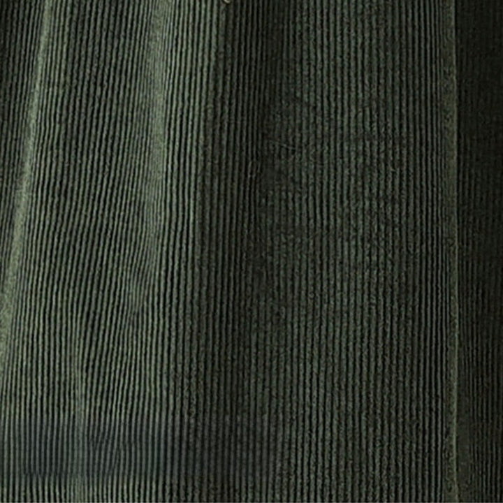 Abito midi senza maniche in velluto a coste di cotone con tasche e bottoni retrò di Buddha Stones Fall - image 10