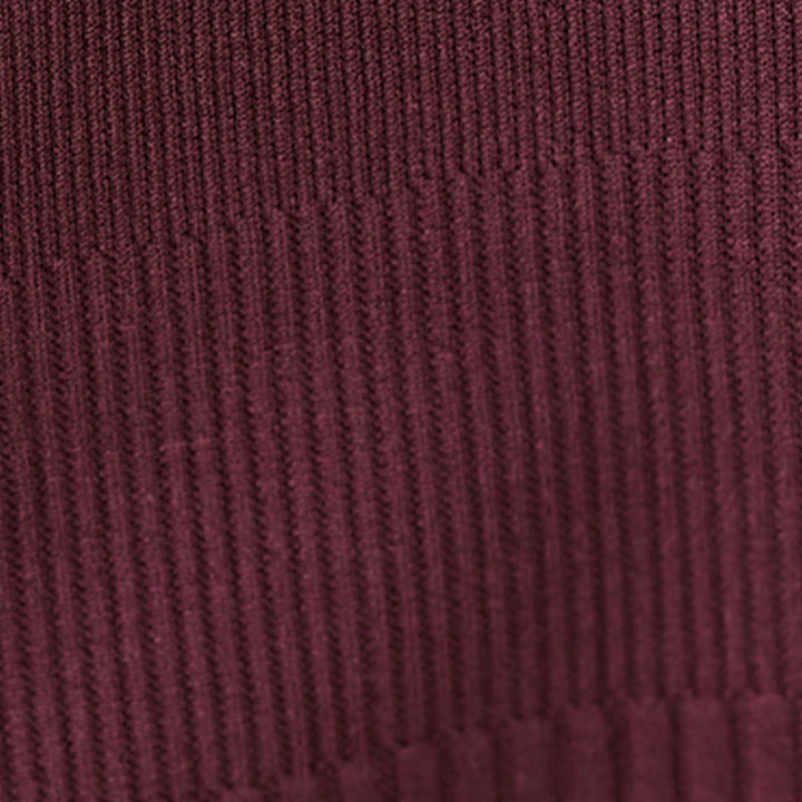 Abito midi invernale con maniche lunghe e collo alto, orlo irregolare e tasche, motivo Buddha Stones - image 8