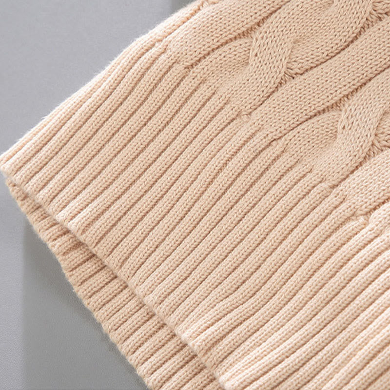 Maglione da uomo in cotone a maniche lunghe con collo alto e cerniera, modello Buddha Stones Winter Textured - image 12