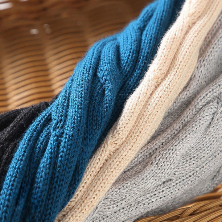 Maglione da uomo in cotone a maniche lunghe con collo alto e cerniera, modello Buddha Stones Winter Textured - image 17