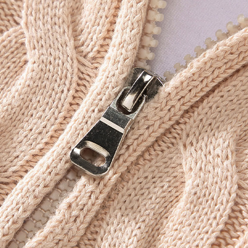 Maglione da uomo in cotone a maniche lunghe con collo alto e cerniera, modello Buddha Stones Winter Textured - image 9