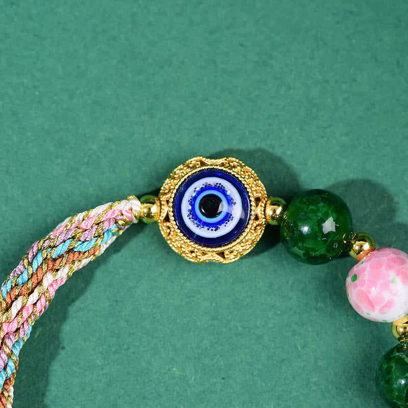 Braccialetto con corda Thangka , Buddha Stones, malocchio tibetano, volpe a nove code, allontana gli spiriti maligni - image 10