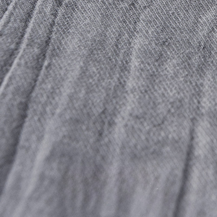 Camicie da uomo in lino ramiè con maniche lunghe e collo alto, bottoni a pressione, motivo Buddha Stones - image 10