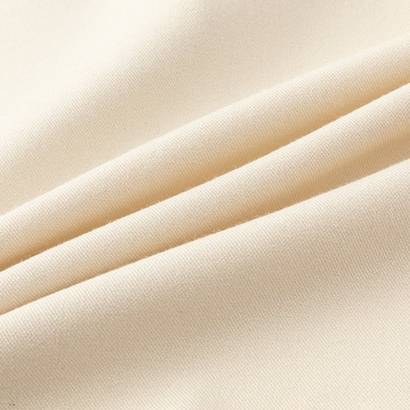 Buddha Stones Camicie da uomo a maniche lunghe con bottoni nascosti, modello a tinta unita autunnale - image 7