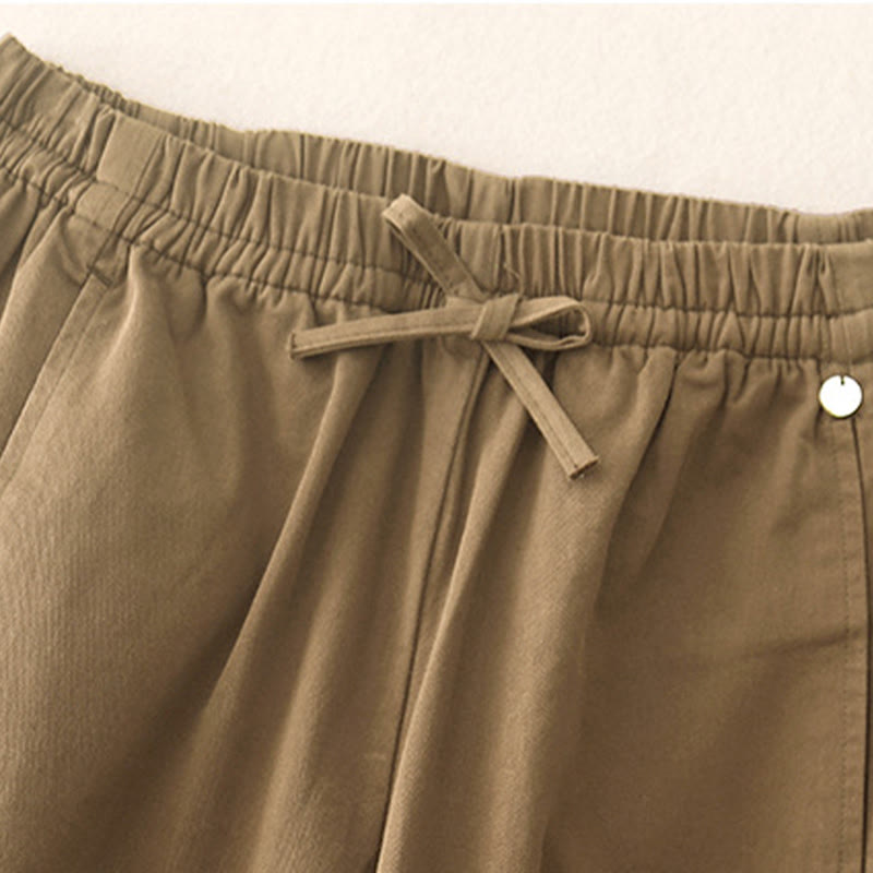 Pantaloni harem da donna in cotone con tasche, lunghezza 7-8, modello Buddha Stones - image 4