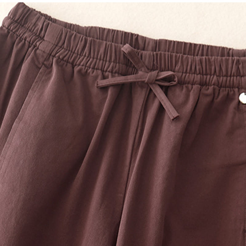 Pantaloni harem da donna in cotone con tasche, lunghezza 7-8, modello Buddha Stones - image 12