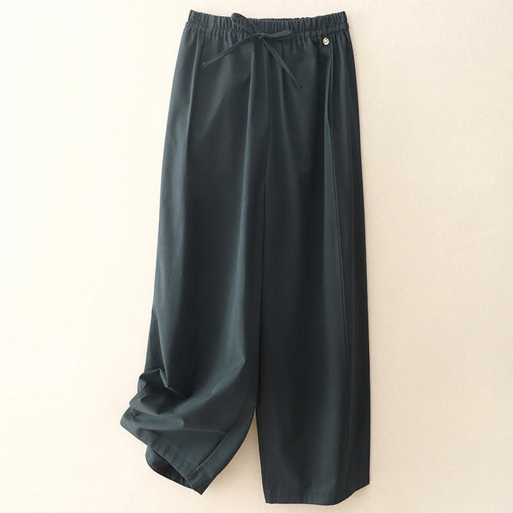 Pantaloni harem da donna in cotone con tasche, lunghezza 7-8, modello Buddha Stones - Grigio ardesia scuro - US8-10, UK/AU12-14, EU40-42 (2XL) - image 17
