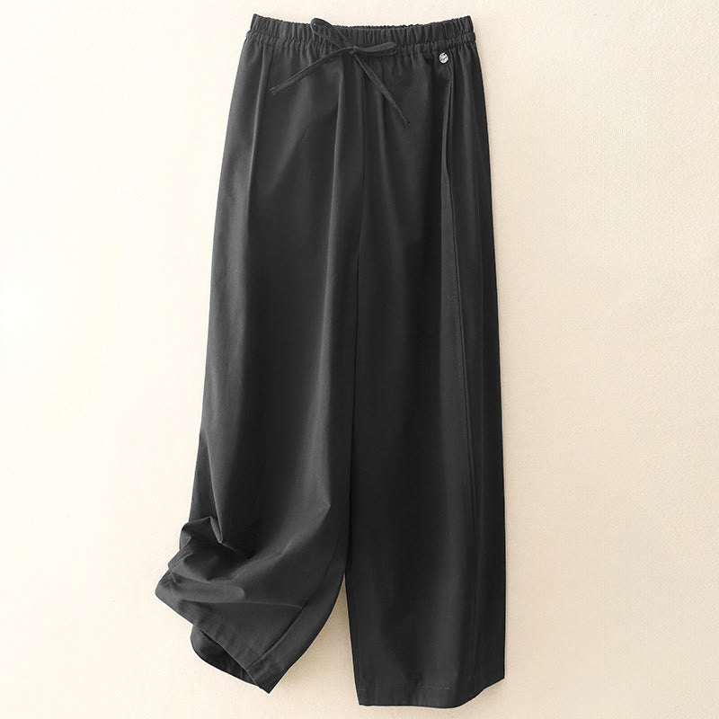 Pantaloni harem da donna in cotone con tasche, lunghezza 7-8, modello Buddha Stones - Nero - US8-10, UK/AU12-14, EU40-42 (2XL) - image 13