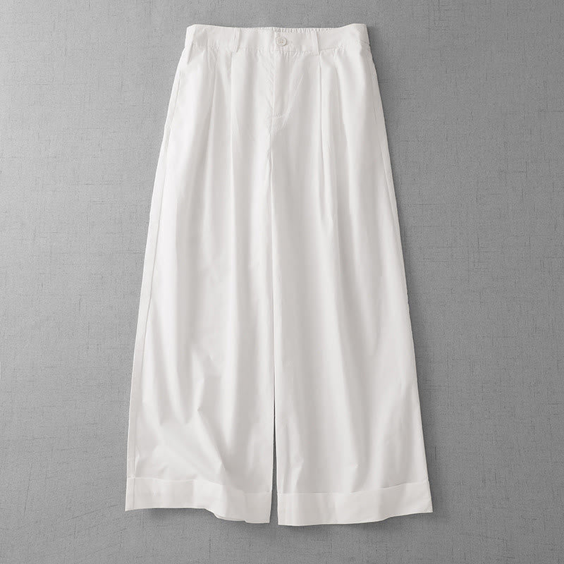 Pantaloni larghi da donna Buddha Stones, casual, in poliestere tinta unita, con tasche, lunghezza 7-8 - Nevicare - US14, UK/AU18, EU46 (2XL) - image 7