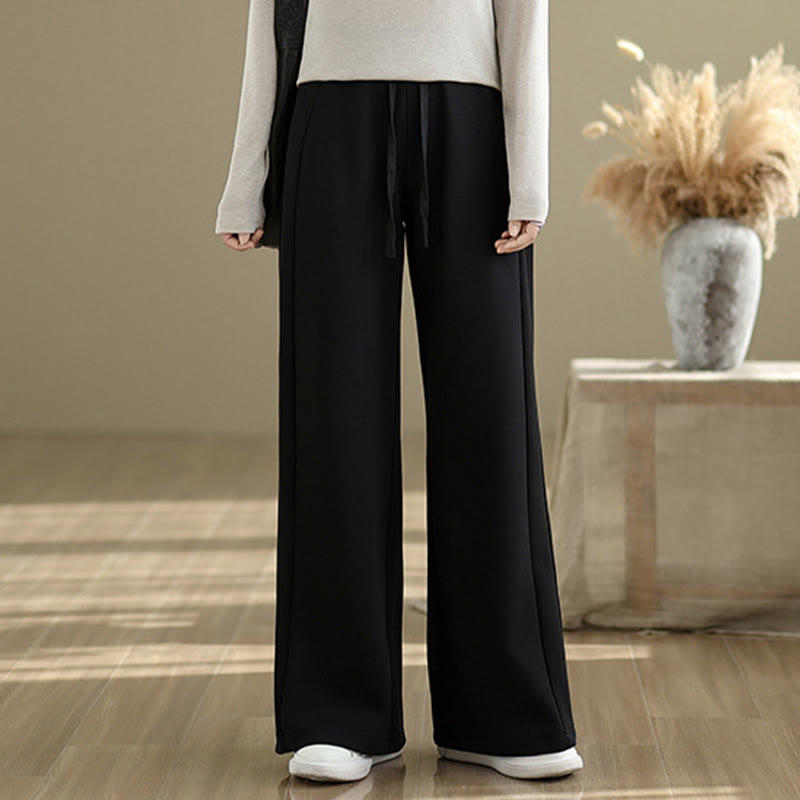 Buddha Stones Pantaloni larghi da donna in cotone casual con tasche - image 11