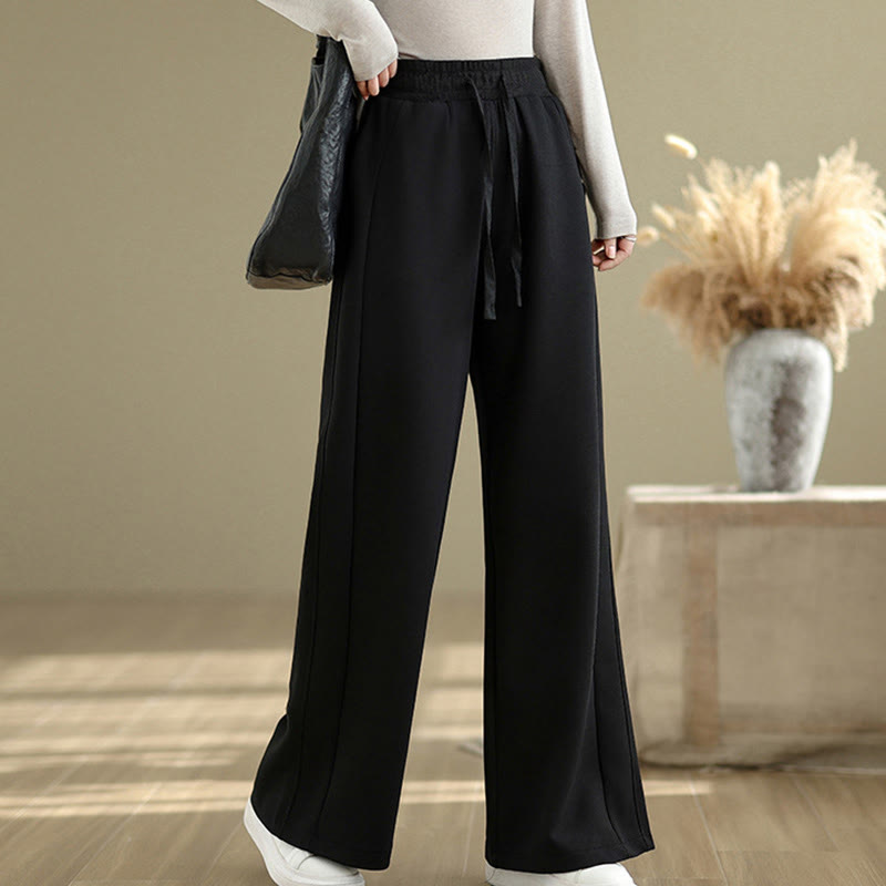 Buddha Stones Pantaloni larghi da donna in cotone casual con tasche - image 14