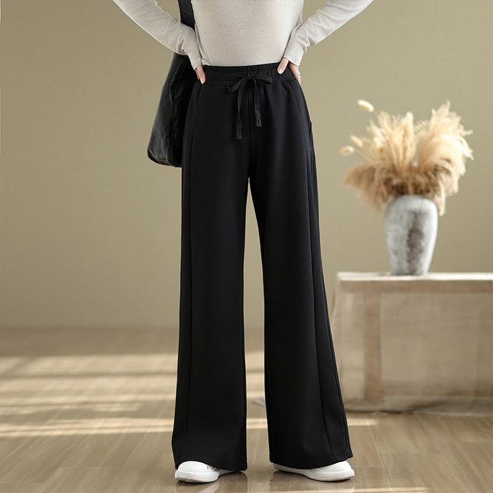 Buddha Stones Pantaloni larghi da donna in cotone casual con tasche - Nero - US8-10, UK/AU12-14, EU40-42 (2XL) - image 10
