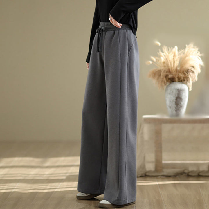 Buddha Stones Pantaloni larghi da donna in cotone casual con tasche - image 18