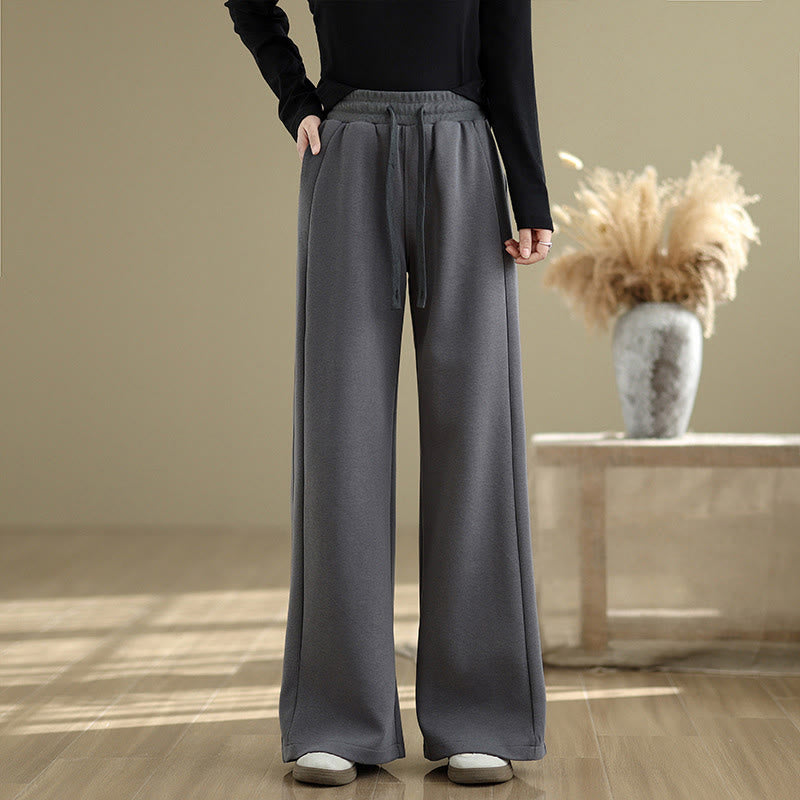 Buddha Stones Pantaloni larghi da donna in cotone casual con tasche - image 21