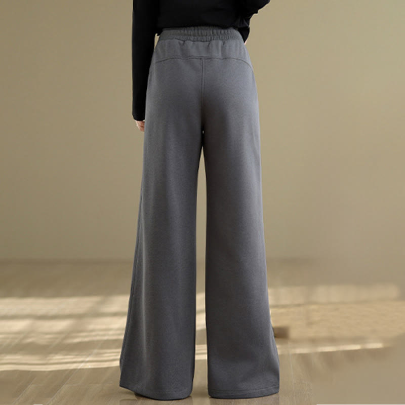 Buddha Stones Pantaloni larghi da donna in cotone casual con tasche - image 17