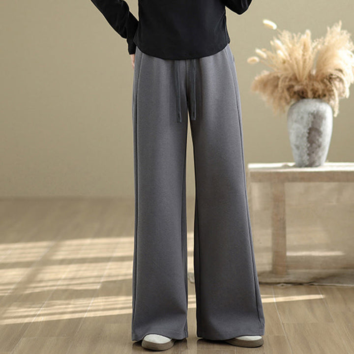 Buddha Stones Pantaloni larghi da donna in cotone casual con tasche - Grigio tenue - US8-10, UK/AU12-14, EU40-42 (2XL) - image 16