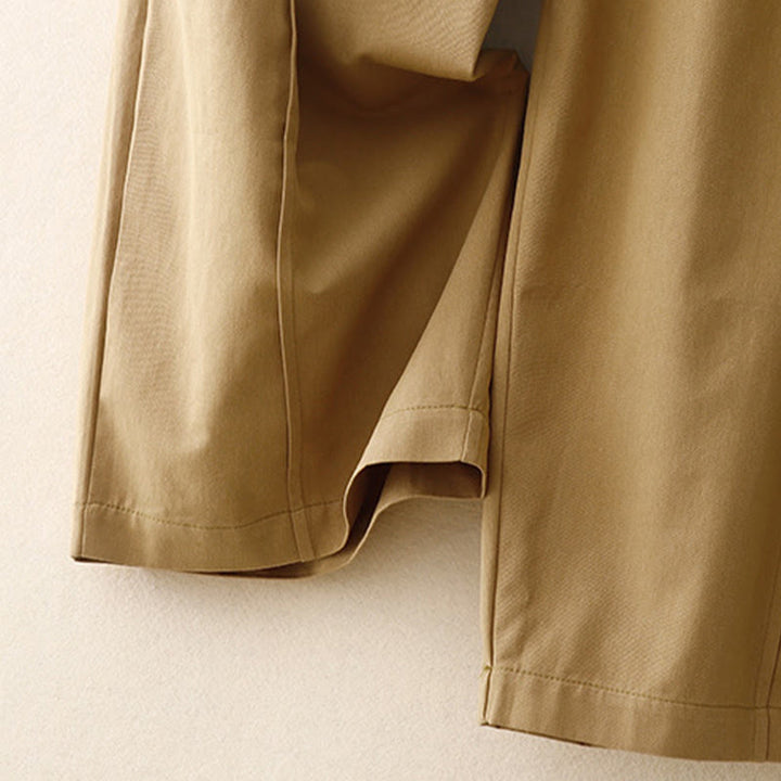 Pantaloni casual da donna in cotone e poliestere con tasche Buddha Stones - image 2