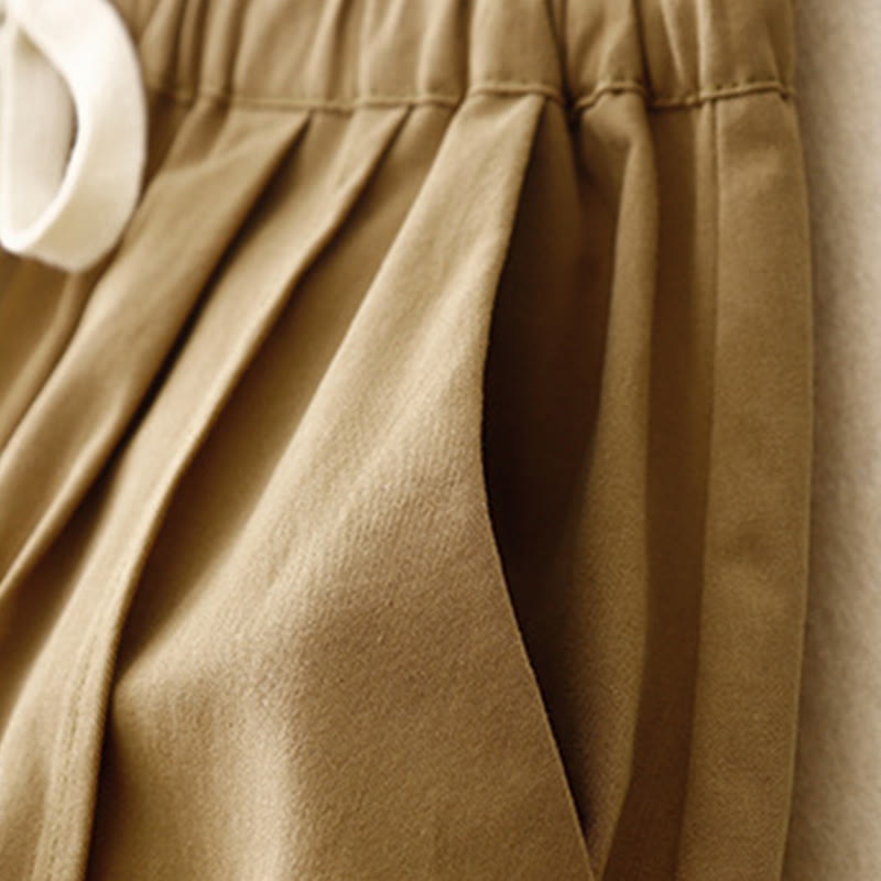 Pantaloni casual da donna in cotone e poliestere con tasche Buddha Stones - image 4