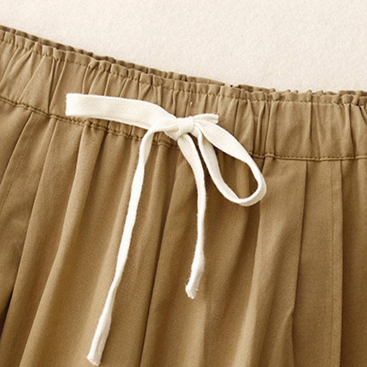 Pantaloni casual da donna in cotone e poliestere con tasche Buddha Stones - image 3