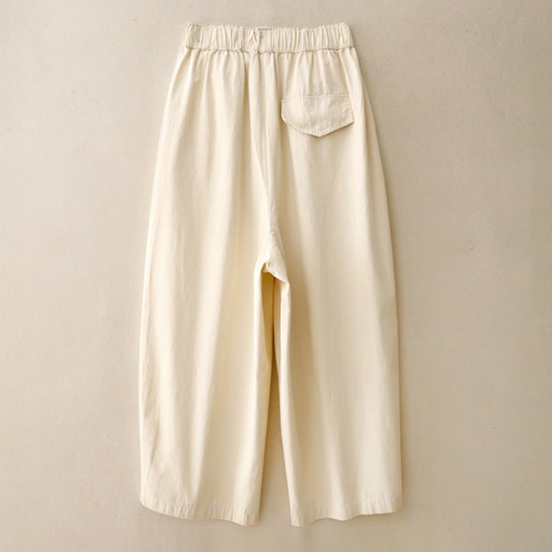 Pantaloni casual da donna in cotone e poliestere con tasche Buddha Stones - image 6