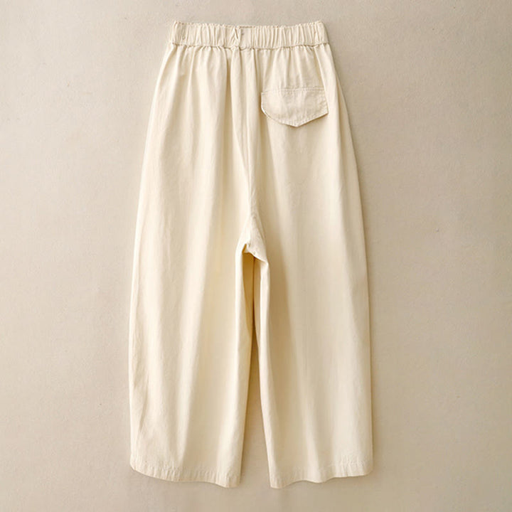 Pantaloni casual da donna in cotone e poliestere con tasche Buddha Stones - image 6