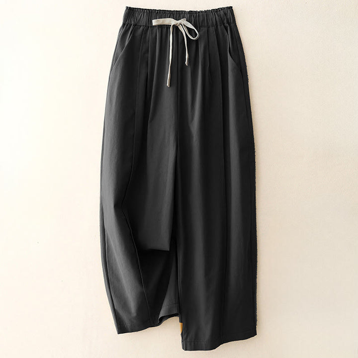 Pantaloni casual da donna in cotone e poliestere con tasche Buddha Stones - Nero - US8-10, UK/AU12-14, EU40-42 (2XL) - image 13