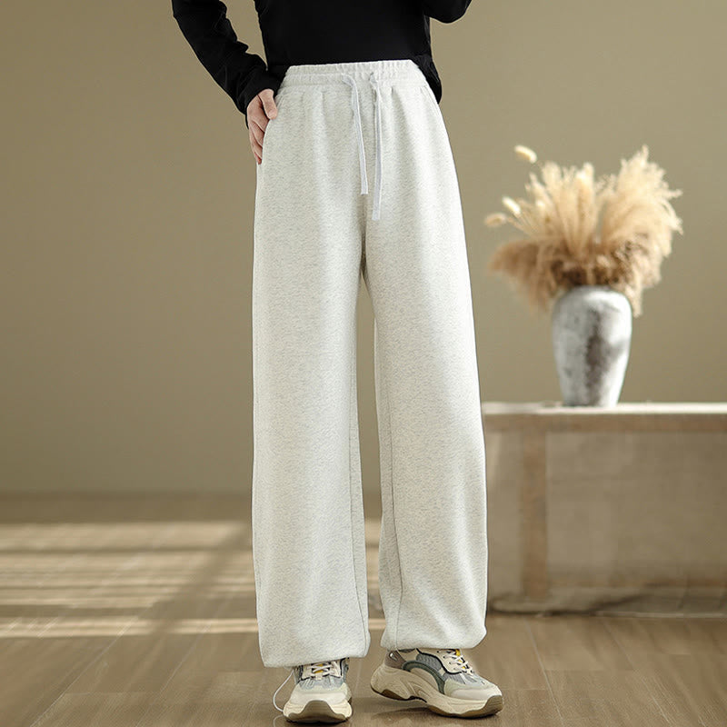 Pantaloni casual da donna in cotone a gamba dritta con tasche Buddha Stones - image 17