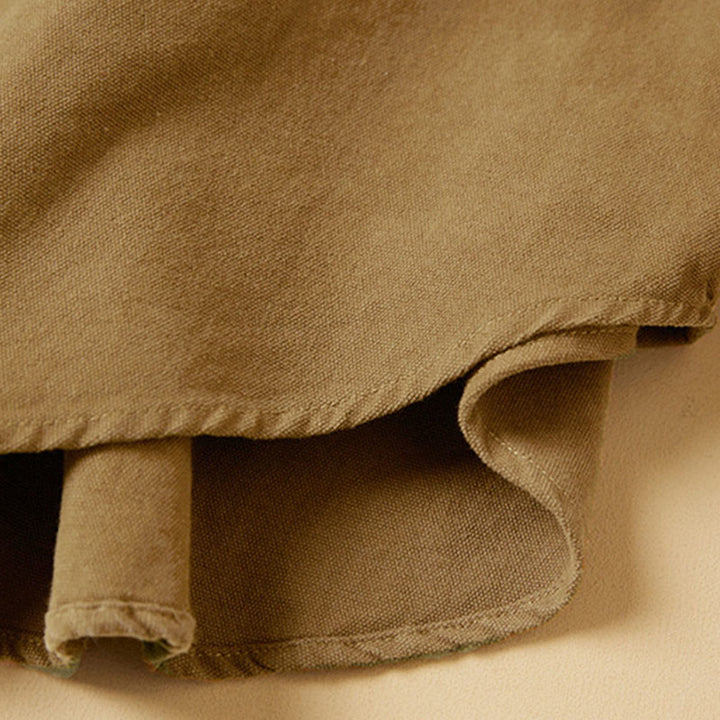 Camicia da donna in cotone a maniche lunghe con colletto rialzato e bottoni casual, motivo Buddha Stones - image 8