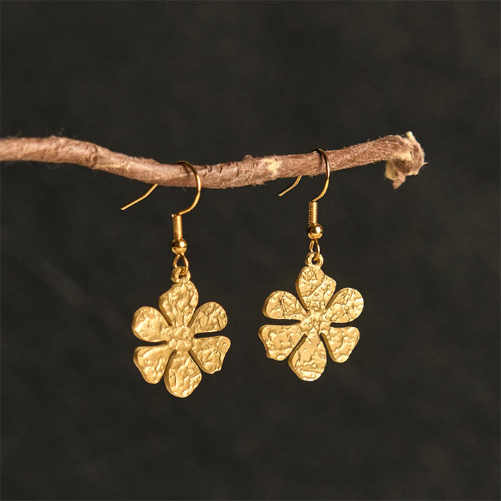 Orecchini eleganti con martelli in acciaio al titanio Buddha Stones - image 7