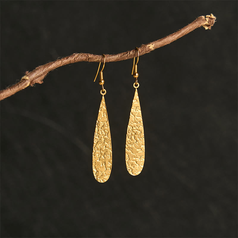 Orecchini eleganti con martelli in acciaio al titanio Buddha Stones - image 1