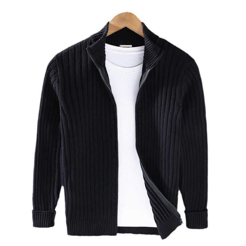 Giacca a collo alto da uomo in cotone con maniche lunghe e cerniera semplice Buddha Stones Spring - image 10