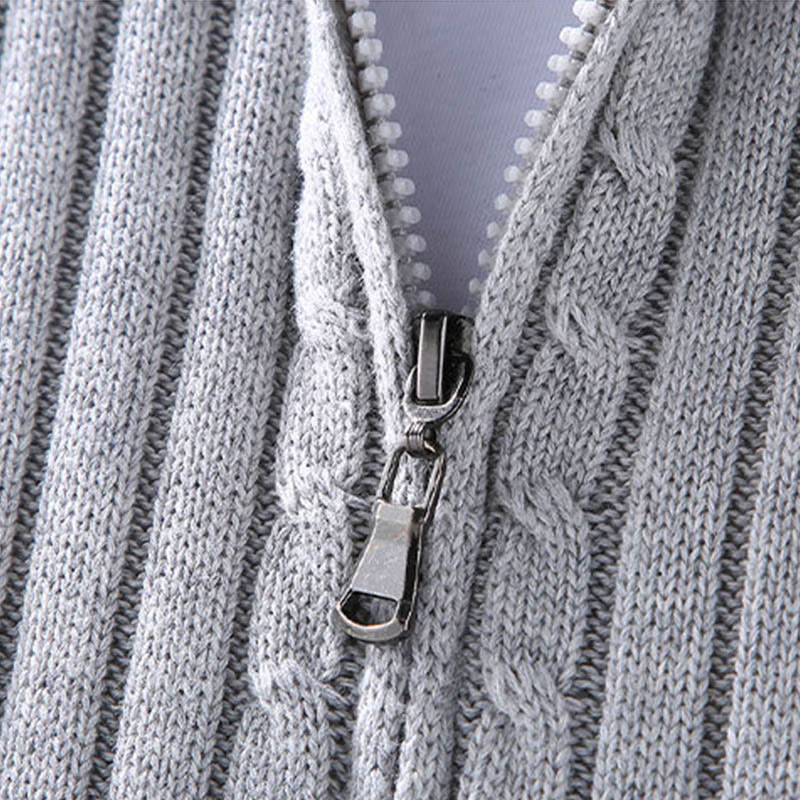 Giacca a collo alto da uomo in cotone con maniche lunghe e cerniera semplice Buddha Stones Spring - image 4