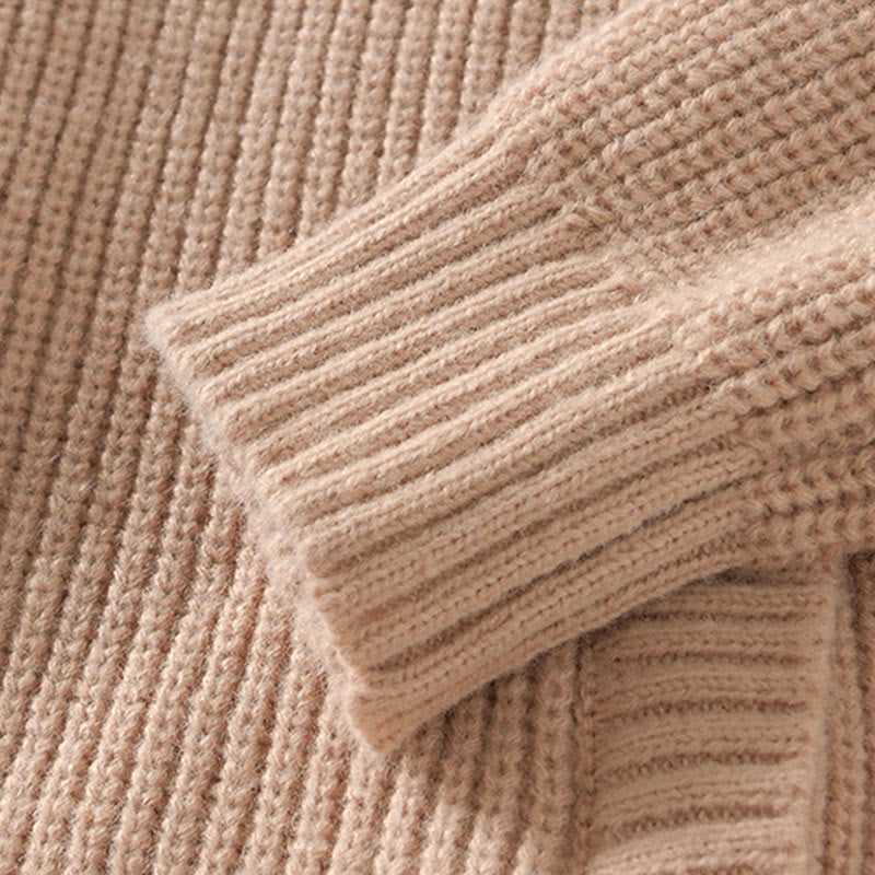 Cardigan invernale in maglia tinta unita con cerniera, da uomo, a maniche lunghe, in cotone, con tasche , Buddha Stones - image 15