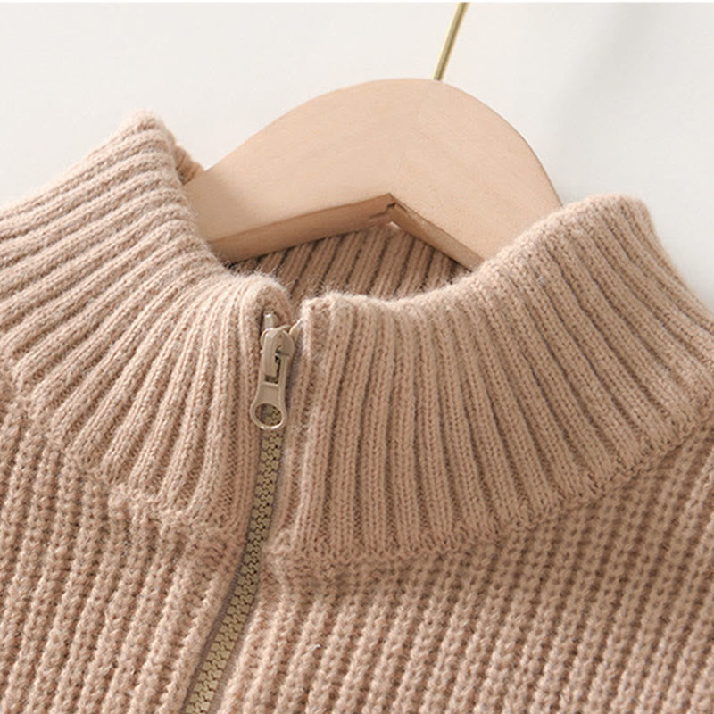 Cardigan invernale in maglia tinta unita con cerniera, da uomo, a maniche lunghe, in cotone, con tasche , Buddha Stones - image 14