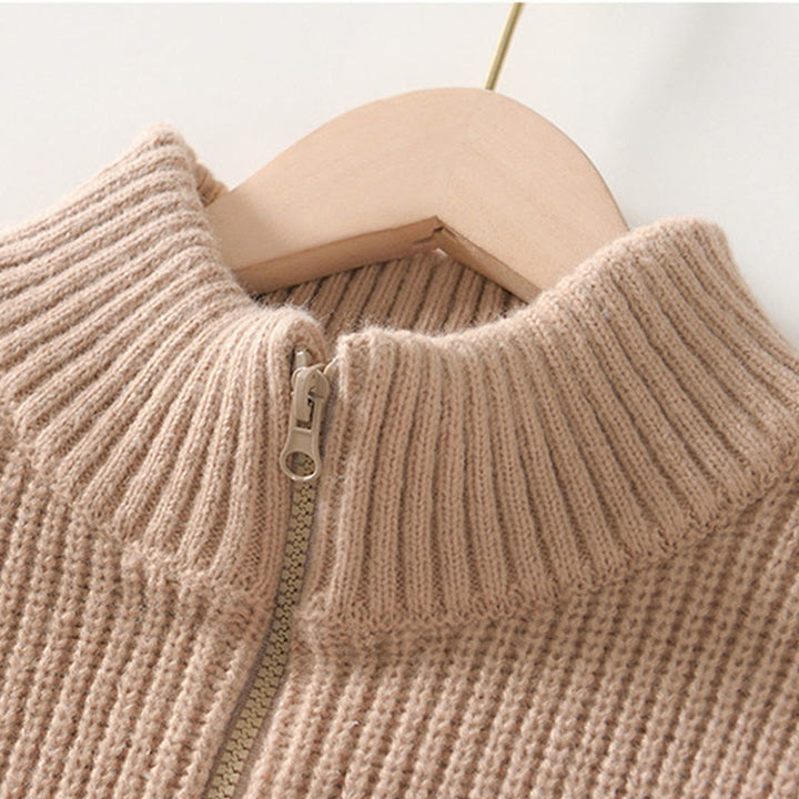 Cardigan invernale in maglia tinta unita con cerniera, da uomo, a maniche lunghe, in cotone, con tasche , Buddha Stones - image 14