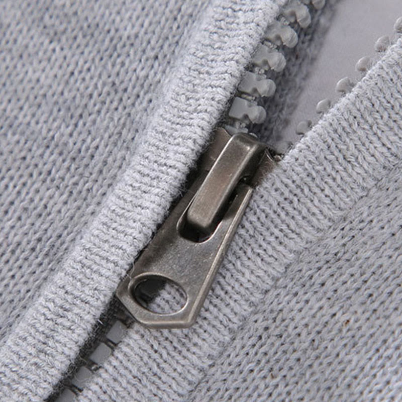 Maglione da uomo in puro cotone con collo alto, maniche lunghe e orlo a coste tinta unita, motivo Buddha Stones - image 7