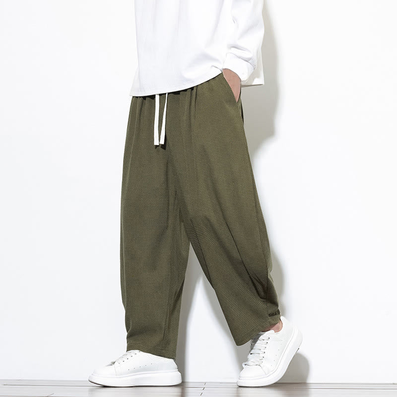 Pantaloni harem da uomo in velluto a coste di puro cotone con tasche, alla caviglia , Buddha Stones - image 6