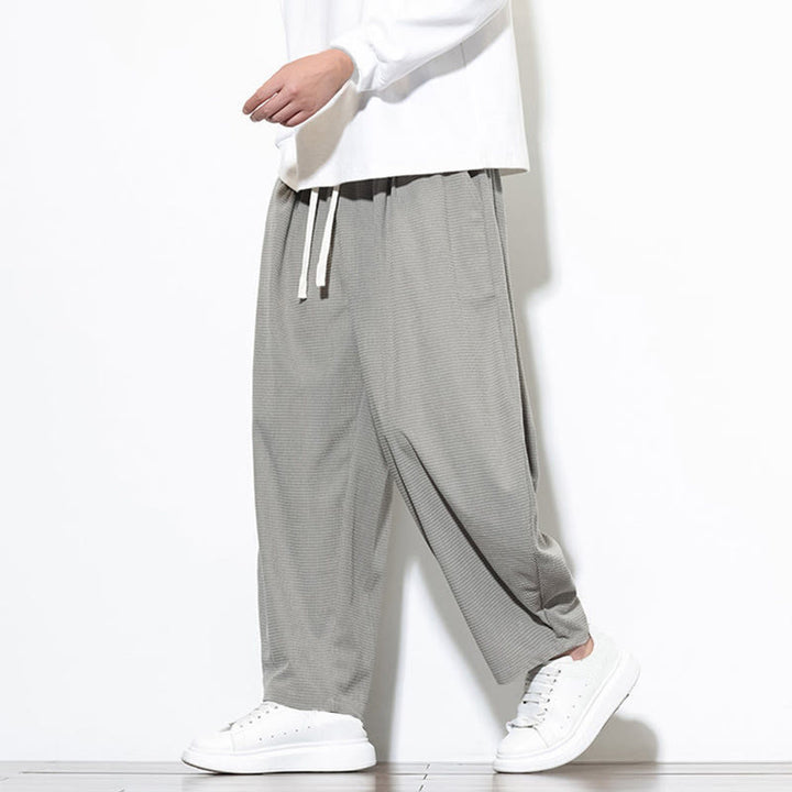 Pantaloni harem da uomo in velluto a coste di puro cotone con tasche, alla caviglia , Buddha Stones - image 12