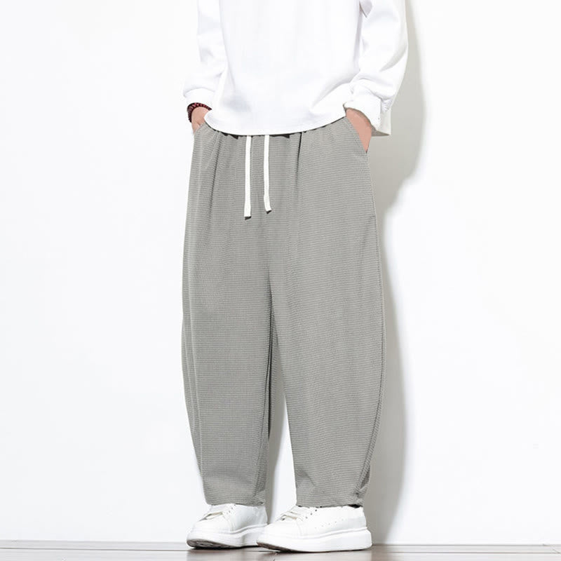 Pantaloni harem da uomo in velluto a coste di puro cotone con tasche, alla caviglia , Buddha Stones - image 9