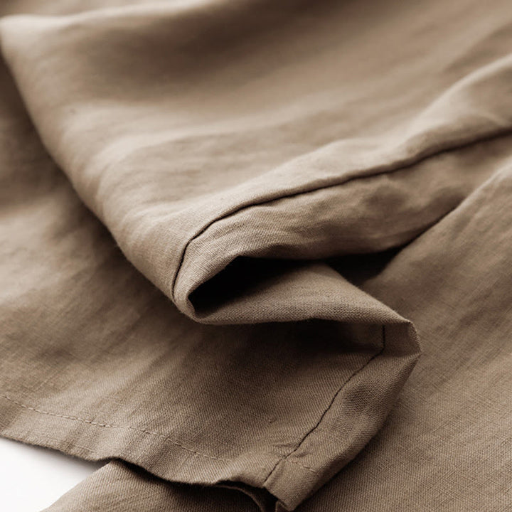 Pantaloni da donna in cotone con tasche, casual e tinta unita , Buddha Stones - image 7