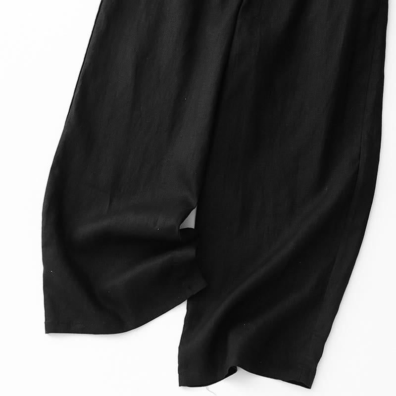 Pantaloni da donna in cotone con tasche, casual e tinta unita , Buddha Stones - image 12