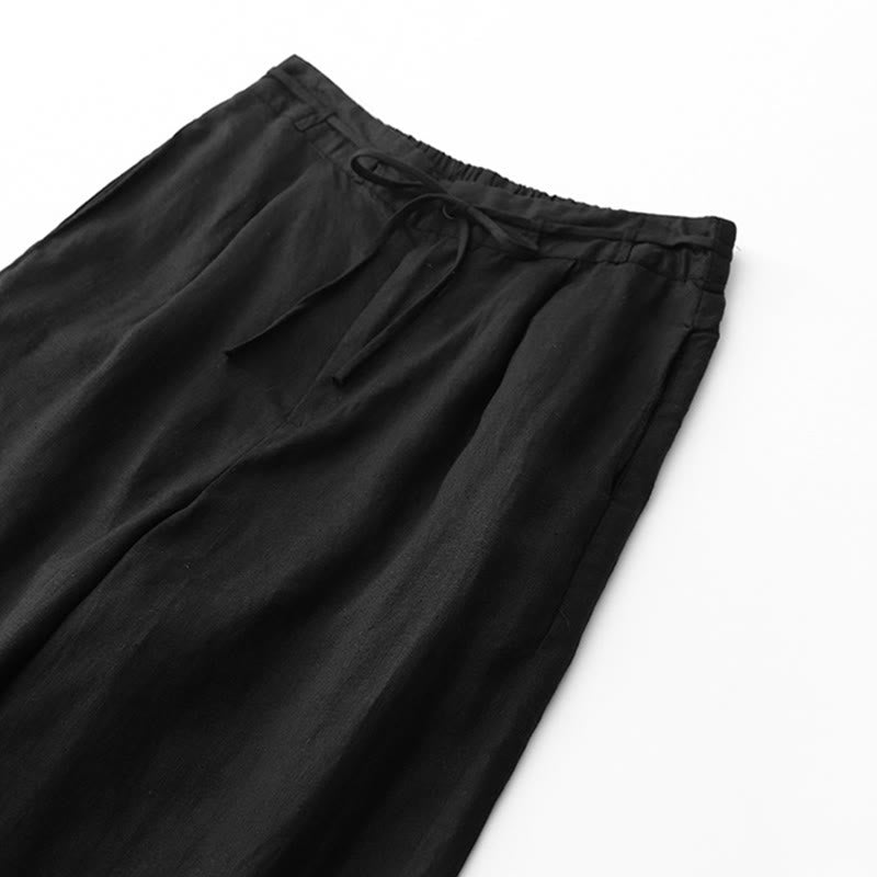 Pantaloni da donna in cotone con tasche, casual e tinta unita , Buddha Stones - image 9