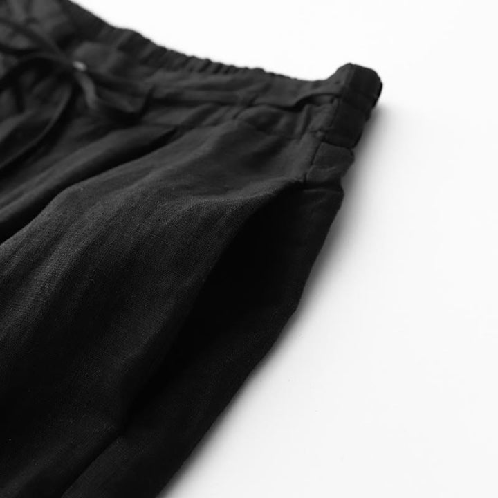 Pantaloni da donna in cotone con tasche, casual e tinta unita , Buddha Stones - image 11