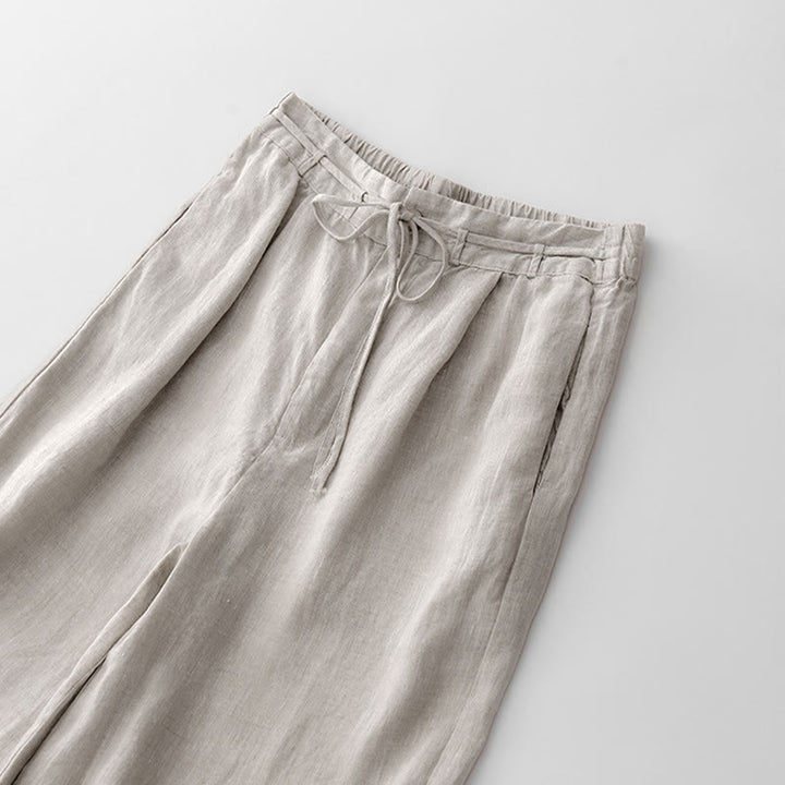 Pantaloni da donna in cotone con tasche, casual e tinta unita , Buddha Stones - image 17