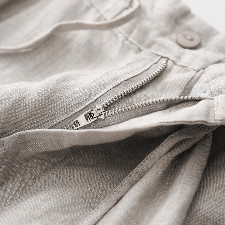 Pantaloni da donna in cotone con tasche, casual e tinta unita , Buddha Stones - image 20