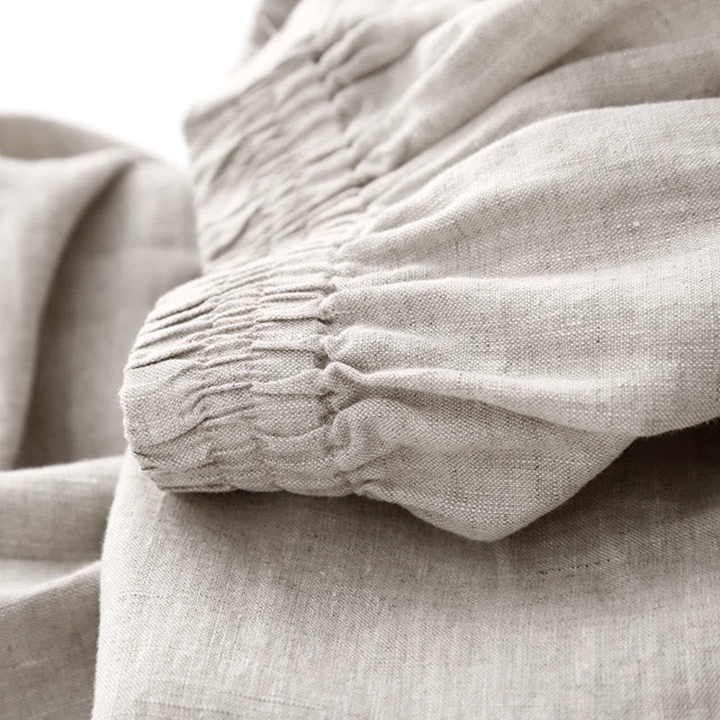 Pantaloni da donna in cotone con tasche, casual e tinta unita , Buddha Stones - image 23