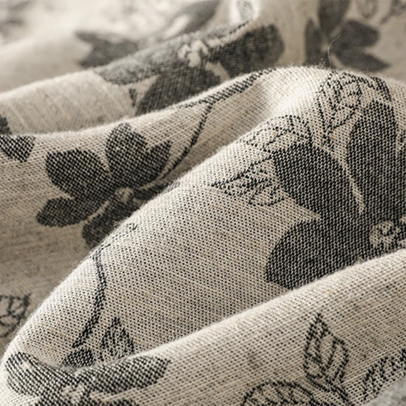 Camicia casual da donna in poliestere a maniche lunghe con motivo stampato Buddha Stones - image 7