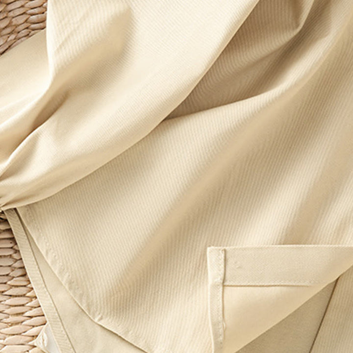 Buddha Stones Camicia casual da donna in cotone con maniche lunghe e collo alto e tasche - image 22